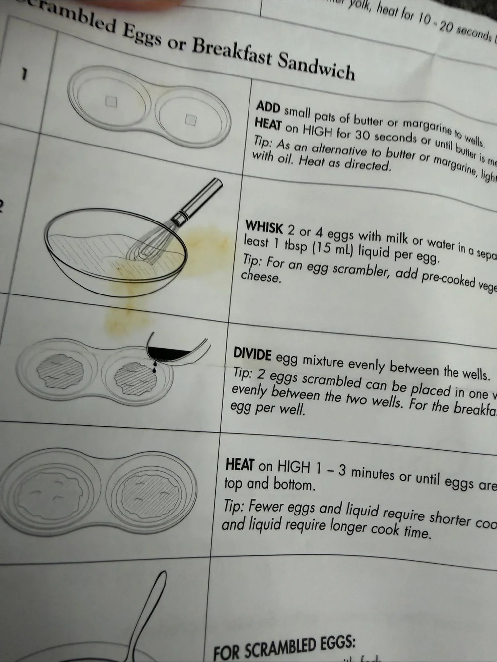 Pampered Chef Stoneware Microwave Egg Cooker 1372 Instructions Scraper Cooking